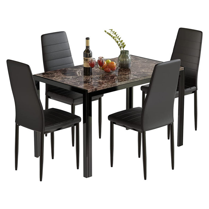 Wrought Studio Annarosa 4 Person Breakfast Nook Dining Set Wayfair